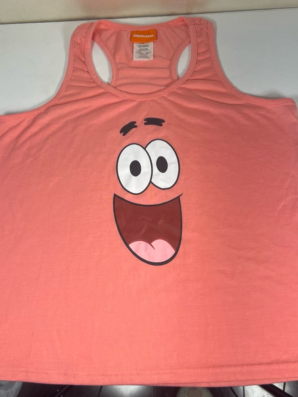 Nickelodeon Coral Patrick Star Graphic Tank Top